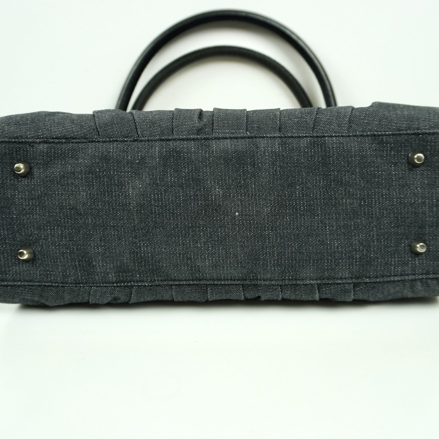 Miche Deniece Hand Bag Women Classic Shell Retired Dark Denim Ostrich Leather