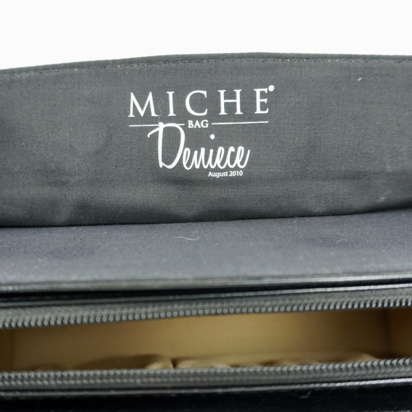 Miche Deniece Hand Bag Women Classic Shell Retired Dark Denim Ostrich Leather
